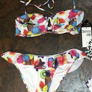 New w/ Tags Skinny Dip Bikini & 2 sets of bottoms
